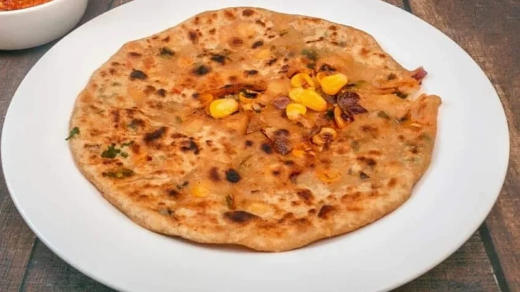 Sweet Corn Paratha Recipe