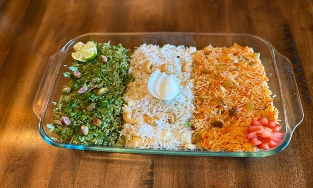 Tiranga Pulav Recipe