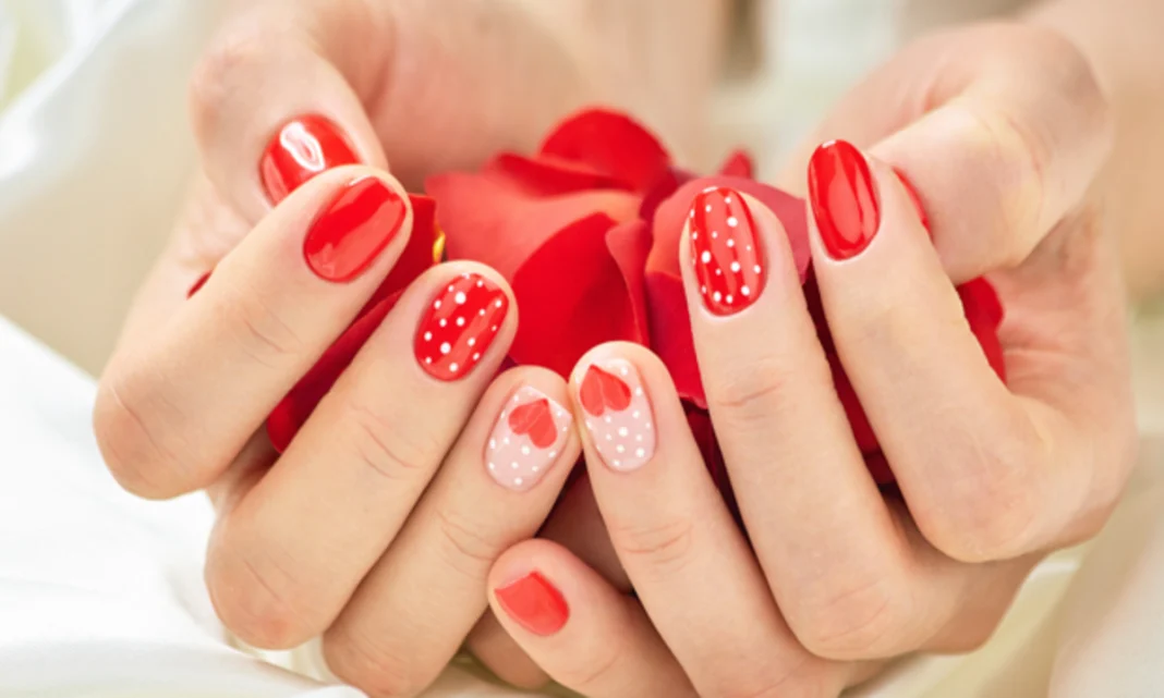 Valentine Nail Art